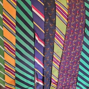 Ralph Lauren Vibrant Striped and Patterned Ties